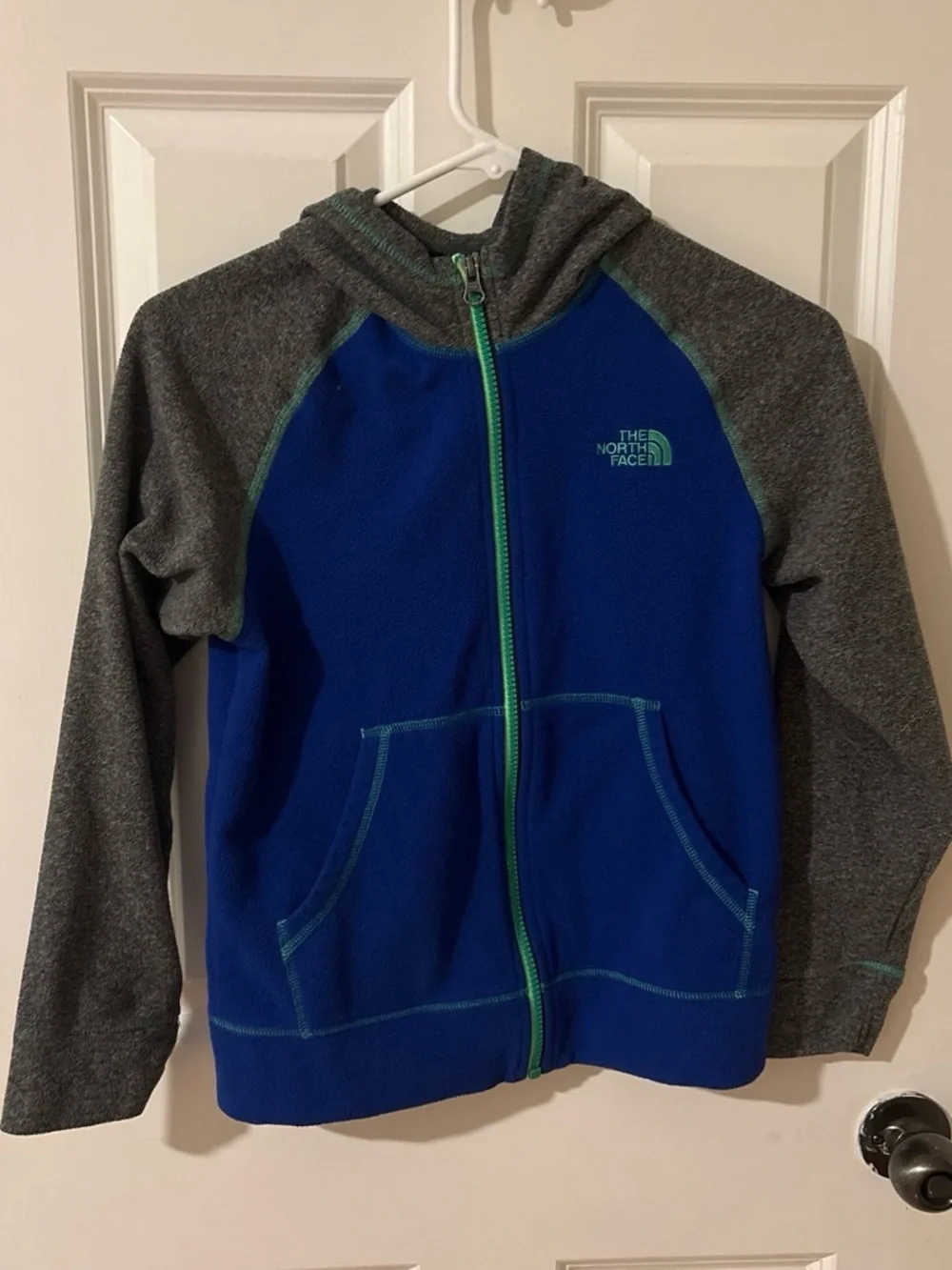 The North Face Kids Zip-Up Hoodie Jacket - Blue & Gray